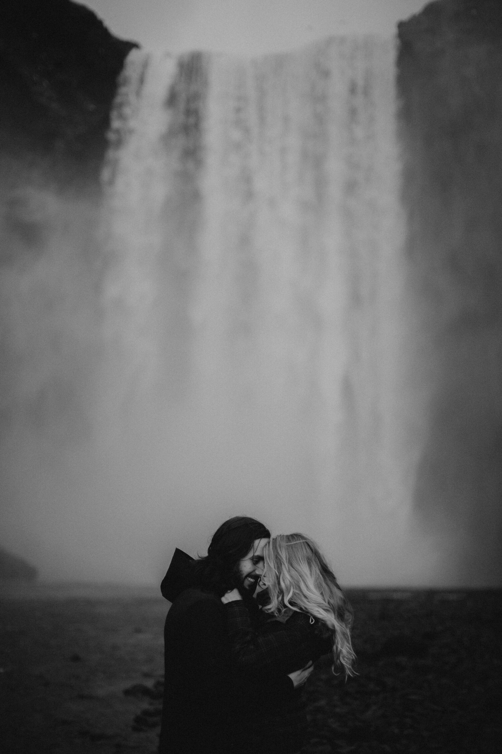Waterfall engagement session